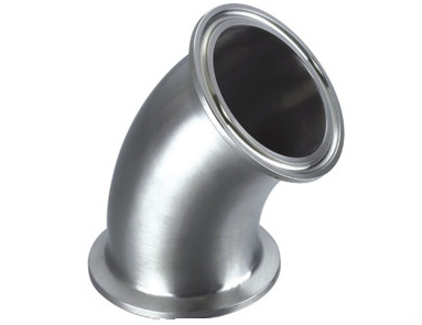 卫生级45°快装弯头