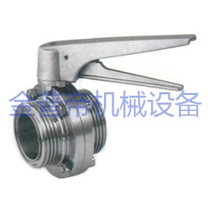 卫生级多位调节螺纹蝶阀